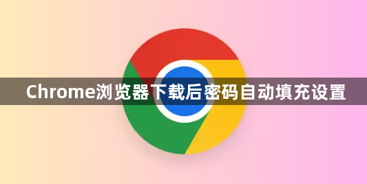 Chrome浏览器下载后密码自动填充设置1