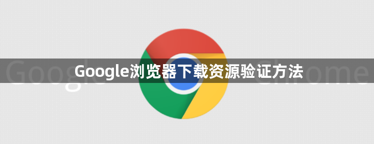 Google浏览器下载资源验证方法1