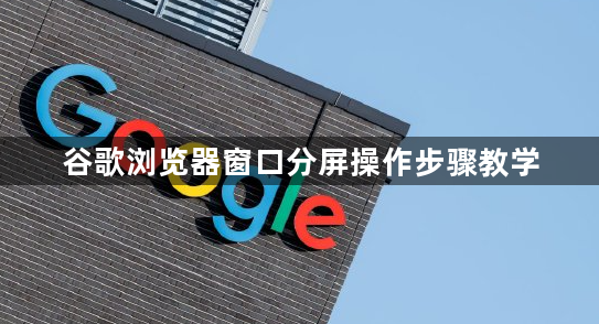 谷歌浏览器窗口分屏操作步骤教学1