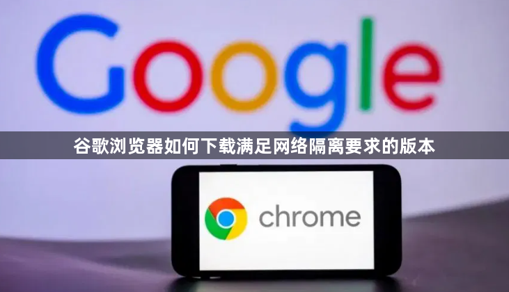 谷歌浏览器如何下载满足网络隔离要求的版本1