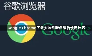 Google Chrome下载安装包断点续传使用技巧1