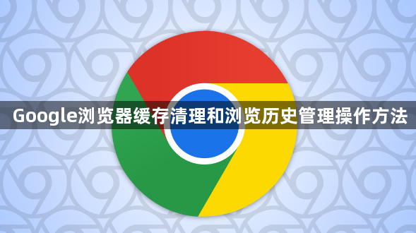 Google浏览器缓存清理和浏览历史管理操作方法1