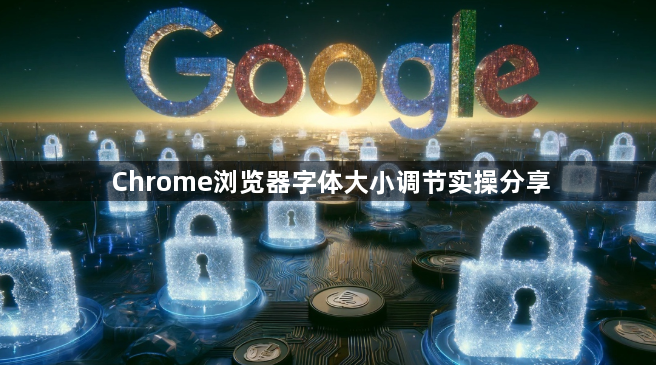 Chrome浏览器字体大小调节实操分享1