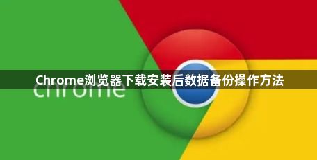 Chrome浏览器下载安装后数据备份操作方法1