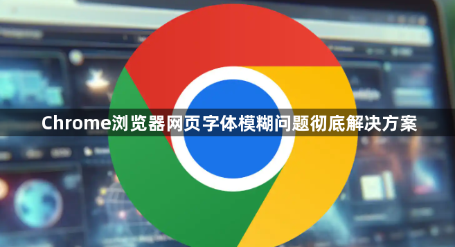 Chrome浏览器网页字体模糊问题彻底解决方案1