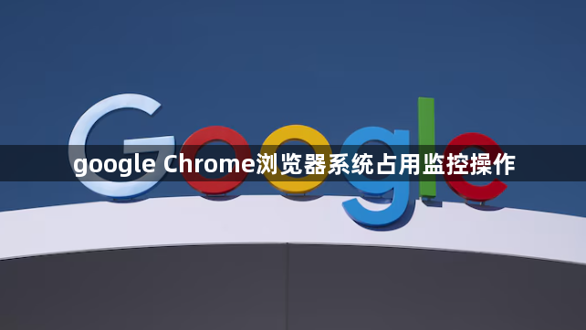 google Chrome浏览器系统占用监控操作1