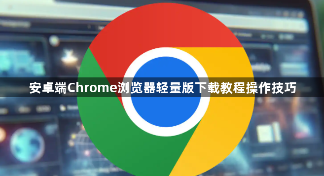安卓端Chrome浏览器轻量版下载教程操作技巧1