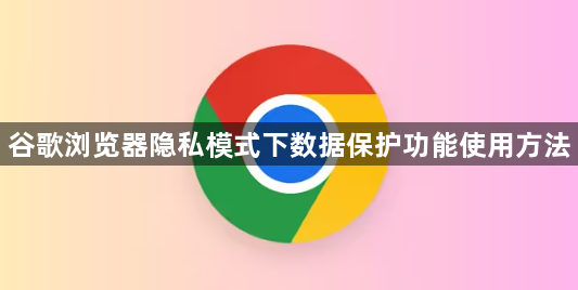 谷歌浏览器隐私模式下数据保护功能使用方法1