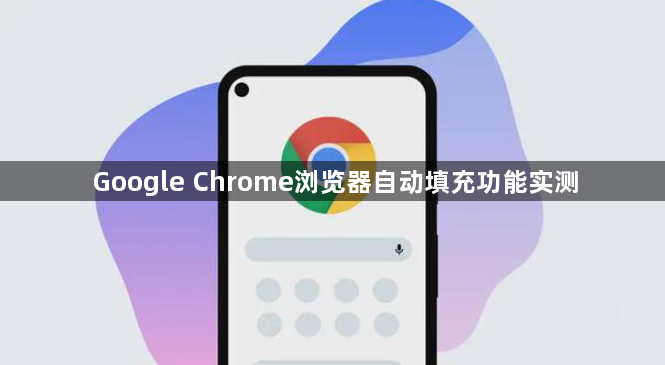 Google Chrome浏览器自动填充功能实测1