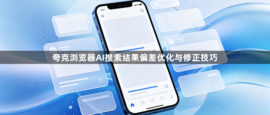 夸克浏览器AI搜索结果偏差优化与修正技巧1