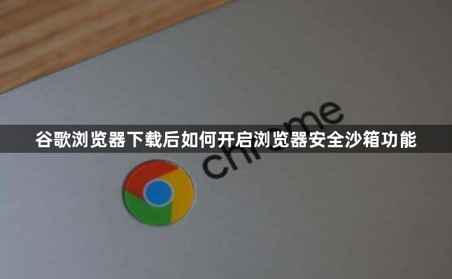 谷歌浏览器下载后如何开启浏览器安全沙箱功能1
