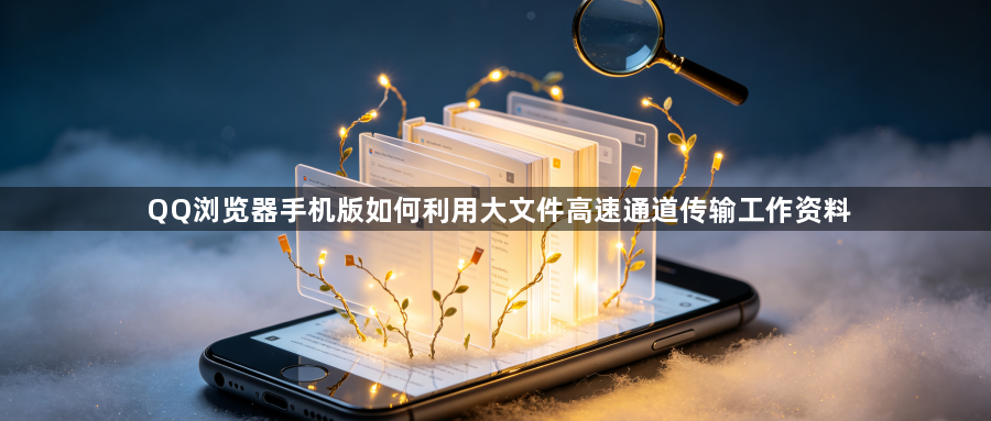 QQ浏览器手机版如何利用大文件高速通道传输工作资料1