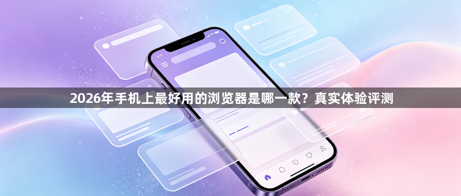 2026年手机上最好用的浏览器是哪一款?真实体验评测1