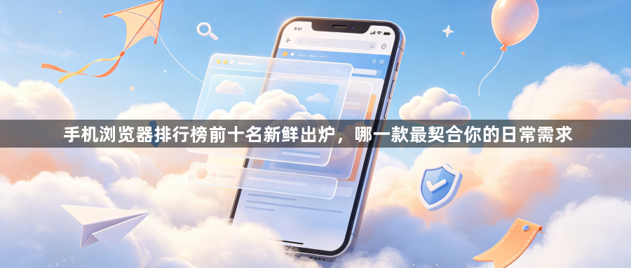 手机浏览器排行榜前十名新鲜出炉,哪一款最契合你的日常需求1