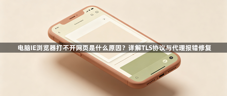电脑IE浏览器打不开网页是什么原因?详解TLS协议与代理报错修复1