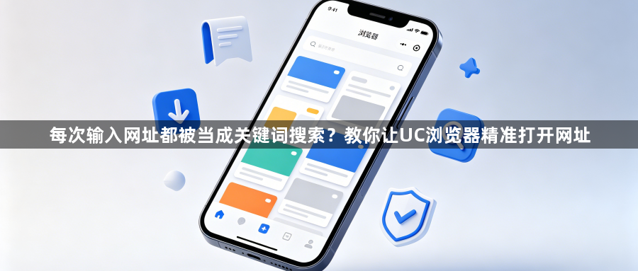 每次输入网址都被当成关键词搜索?教你让UC浏览器精准打开网址1