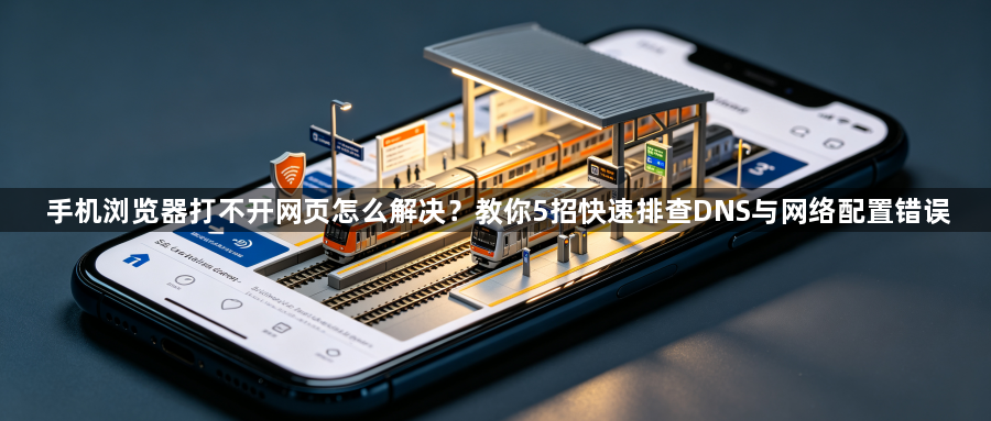 手机浏览器打不开网页怎么解决?教你5招快速排查DNS与网络配置错误1