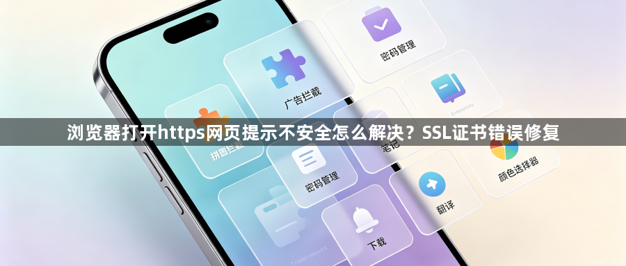 浏览器打开https网页提示不安全怎么解决?SSL证书错误修复1
