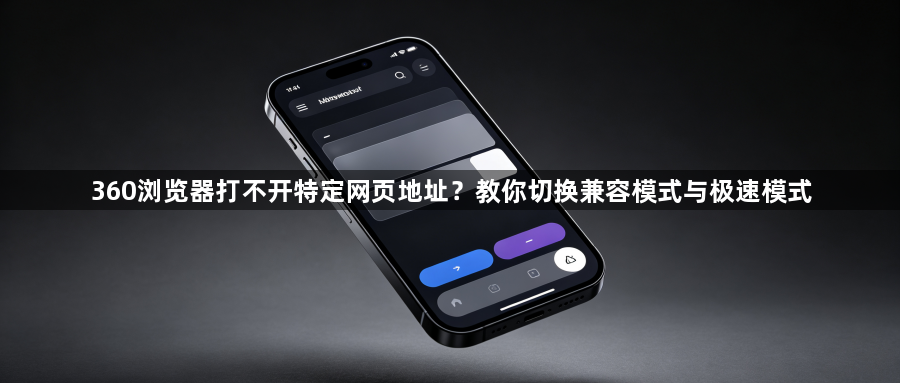 360浏览器打不开特定网页地址？教你切换兼容模式与极速模式1