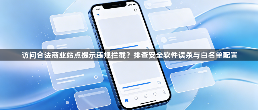 访问合法商业站点提示违规拦截?排查安全软件误杀与白名单配置1