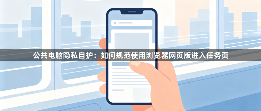 公共电脑隐私自护:如何规范使用浏览器网页版进入任务页1