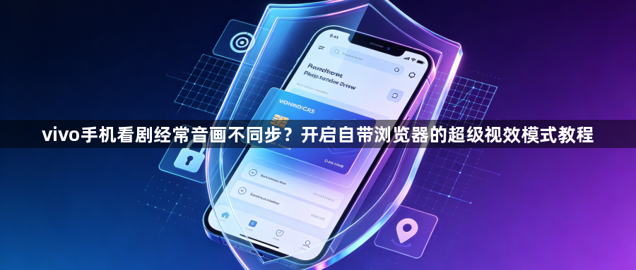 vivo手机看剧经常音画不同步?开启自带浏览器的超级视效模式教程1