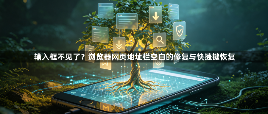 输入框不见了?浏览器网页地址栏空白的修复与快捷键恢复1