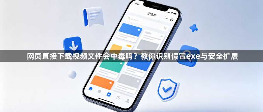网页直接下载视频文件会中毒吗?教你识别假冒exe与安全扩展1