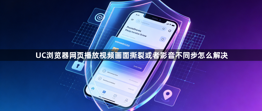 UC浏览器网页播放视频画面撕裂或者影音不同步怎么解决1